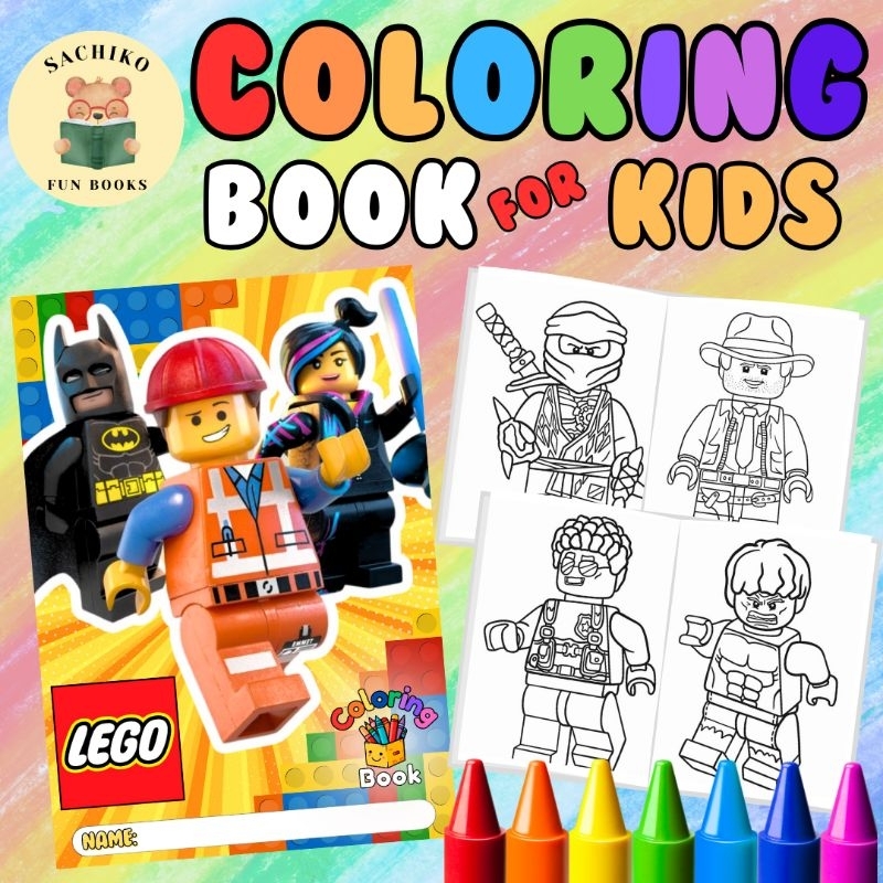 LEGO COLORING BOOK SACHIKO FUN BOOKS | Shopee Philippines