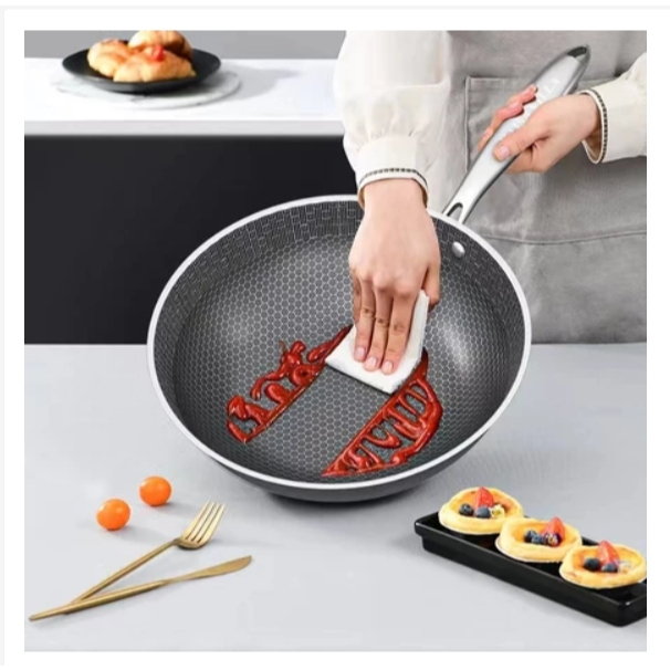 Stainless Steel Non Stick Frying Pan Induction Pan Wok Pan Frying Pan