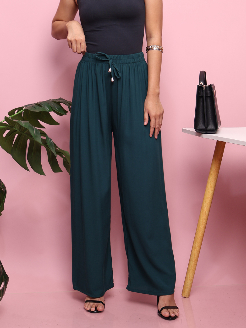 Wide Leg Bohemian Square Pants INSPI Chic Old Rose Boho Square
