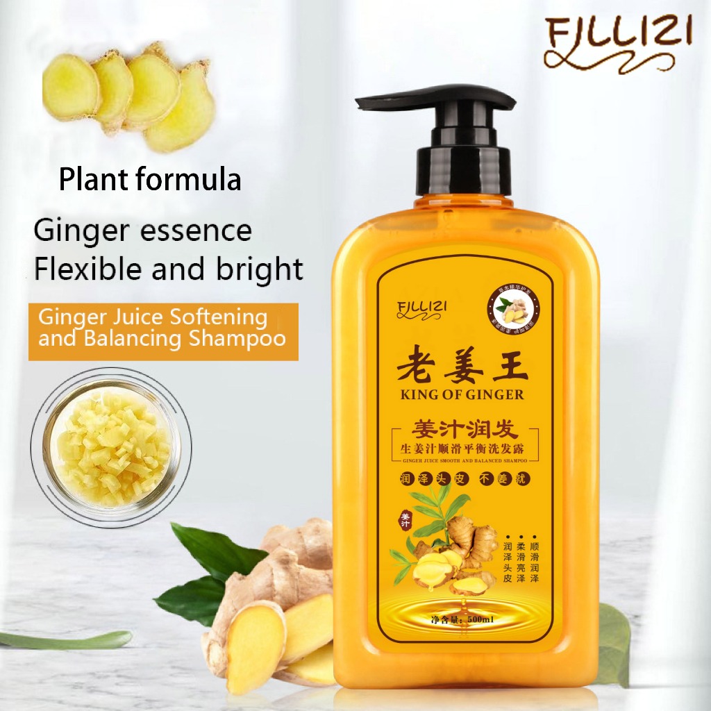 Ginger Hair Shampoo Fast Regrowth Hair Thick AntiHair Loss Anti