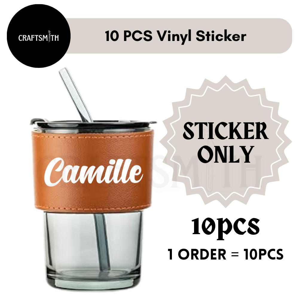 Waterproof Customized Sticker Name Label Decals by 10pcs | Shopee ...