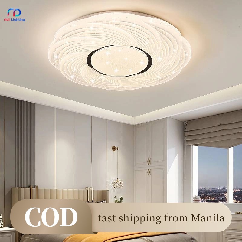 【RIDI】Modern and Simple Ceiling Lights Cream Wind Romantic Starry Sky ...