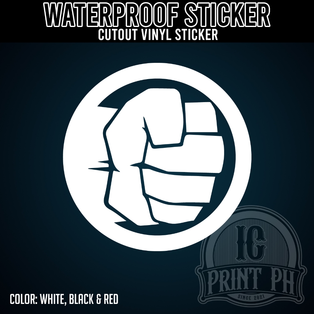HULK Sticker / Cutout Vinyl Sticker / Decal, Waterproof | Shopee ...