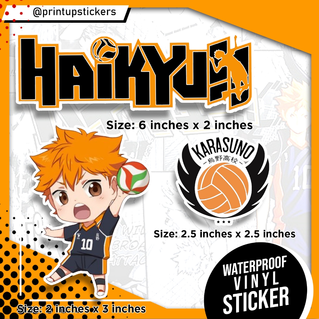 Haikyuu (Waterproof Vinyl Sticker) | Shopee Philippines