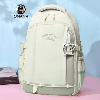 Canvas backpack white best sale