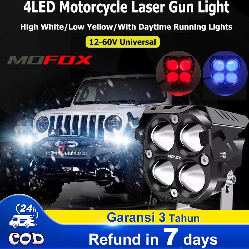 MOFOX D1 Laser Gun Mini Driving Light LED Work Lights For Motorcycle
