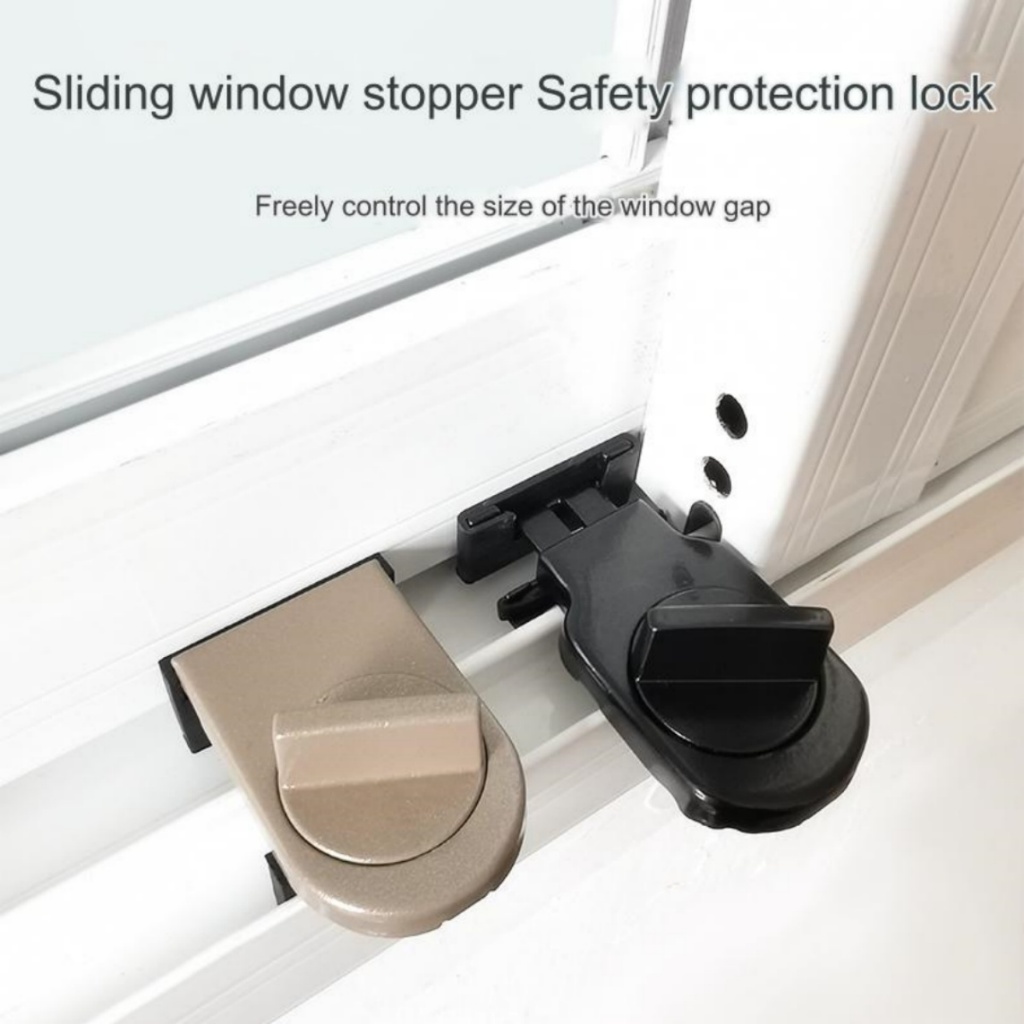 Aluminum alloy sliding door and window safety lock Window stopper Child ...