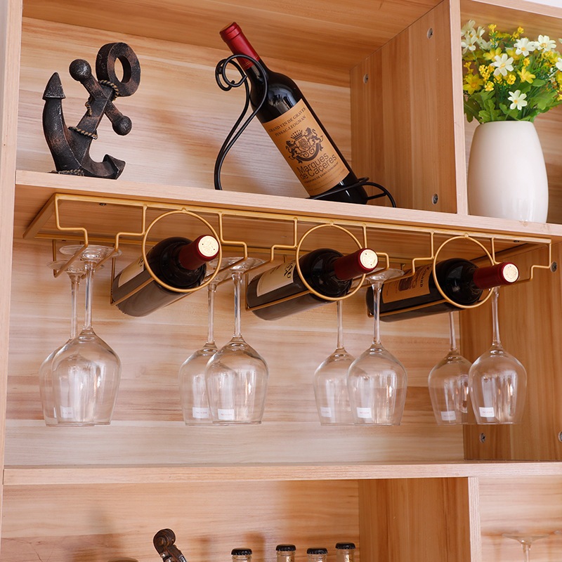 Red Wine Rack Spot-3/5/7 Trough Classic Wine Rack Inverted Wall-Mounted ...