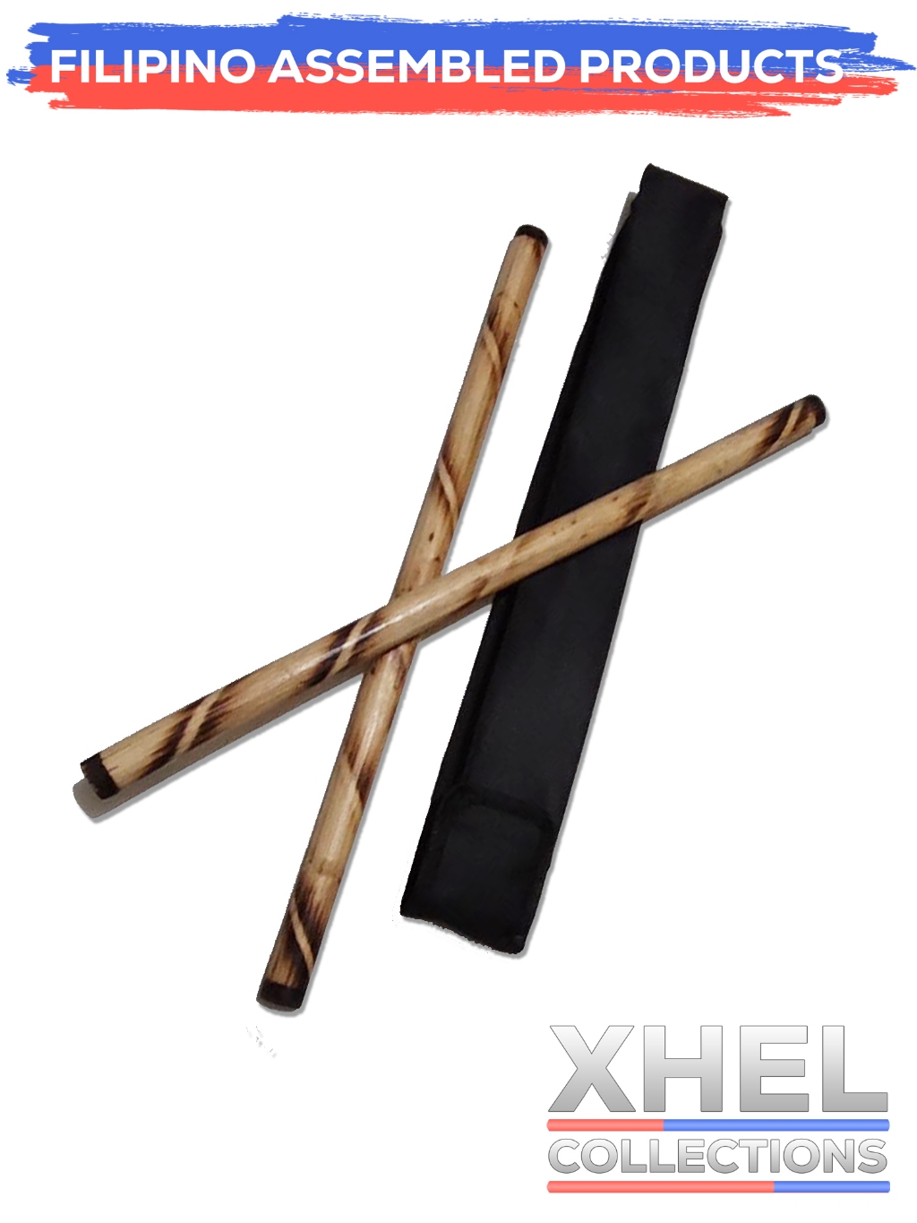 XHEL Dikitan Arnis Sticks with Case - Rattan 19.75 inches - Ideal for ...