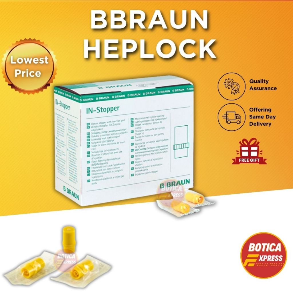 BBRAUN Heparin Cap / Heplock IN-STOPPER (1 piece) | Shopee Philippines