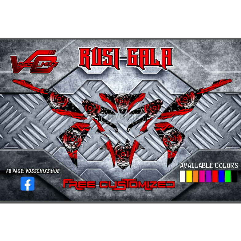 Decals Sticker for Rusi Gala 125 Circuit Design 002 | Shopee Philippines
