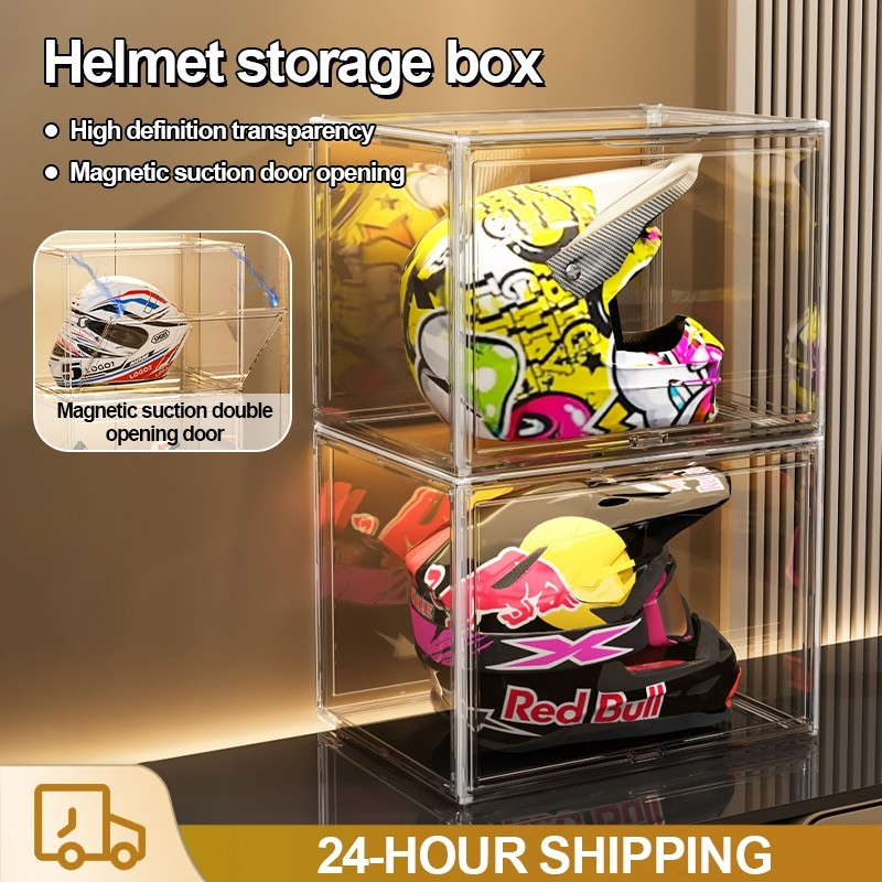 Transparent Acrylic Helmet Storage Extralarge Size Handbag