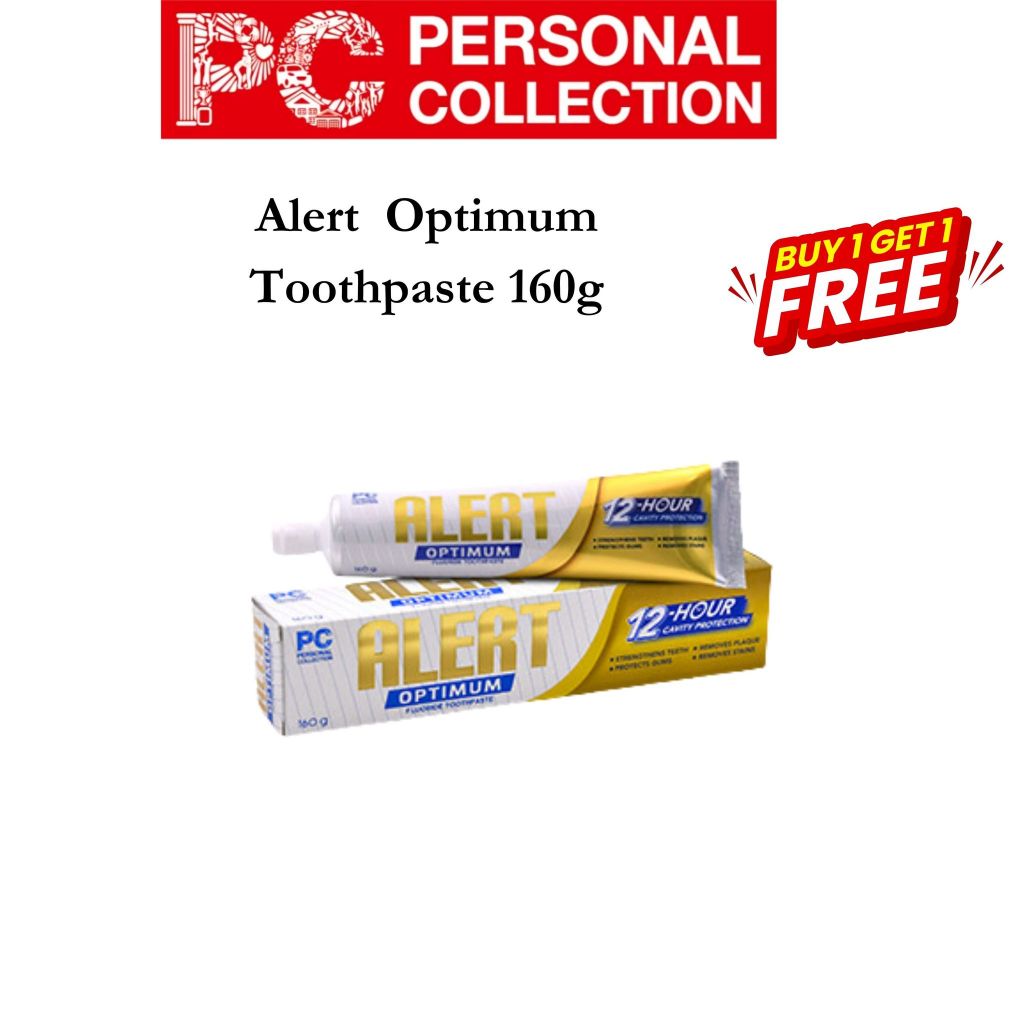 ALERT ANTICAVITY FLUORIDE TOOTHPASTE 214G (GOLD) | Shopee Philippines