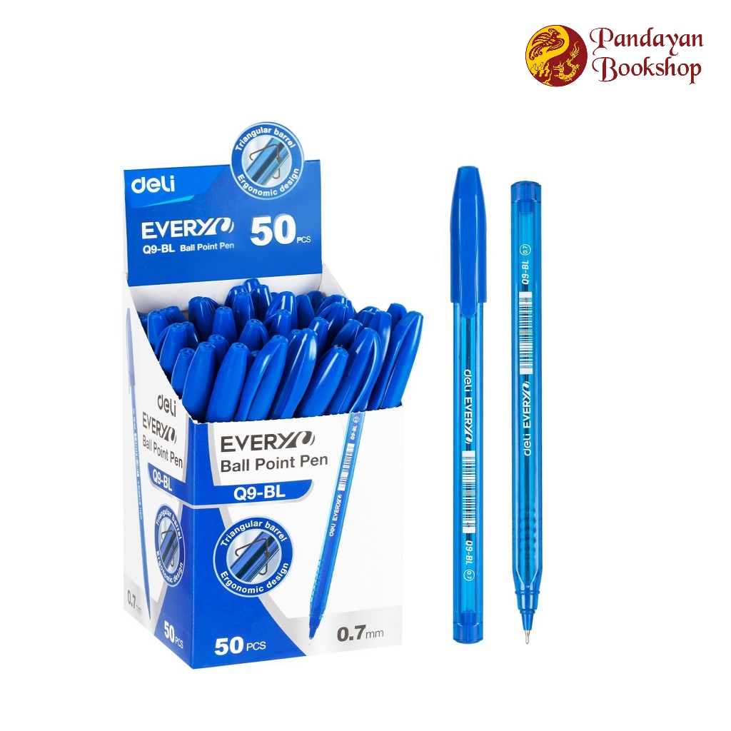 Deli Every Triangular Ball Point Pen Q9 0.7mm | Shopee Philippines