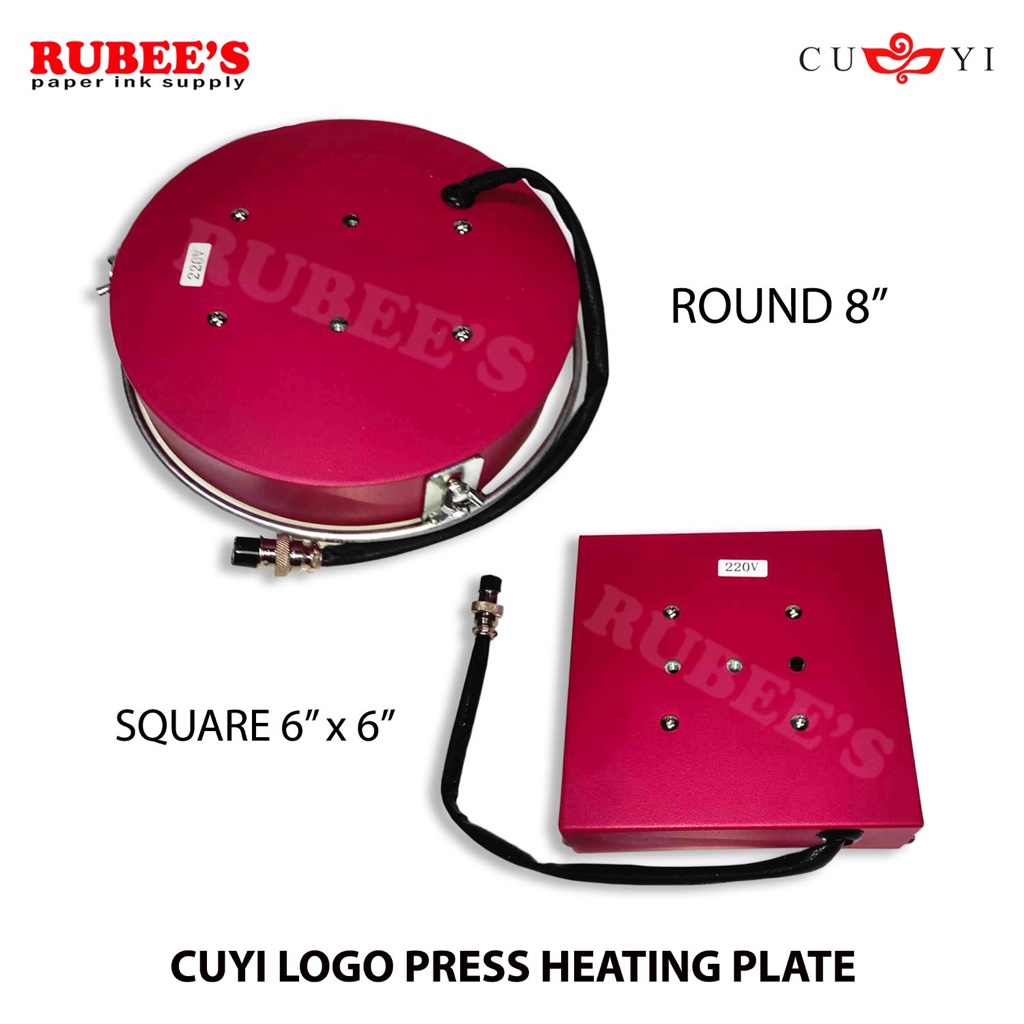 CUYI LOGO Press Heating Plate (Round / Square) | Shopee Philippines