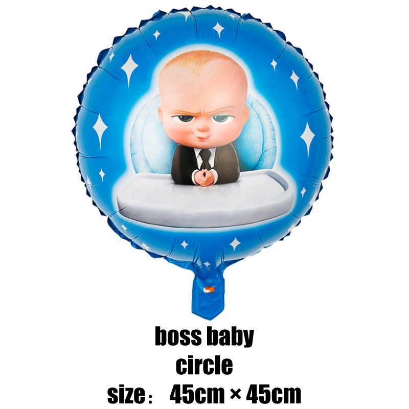 The Boss Baby Cartoon Theme Aluminum Foil Balloon Birthday Party ...