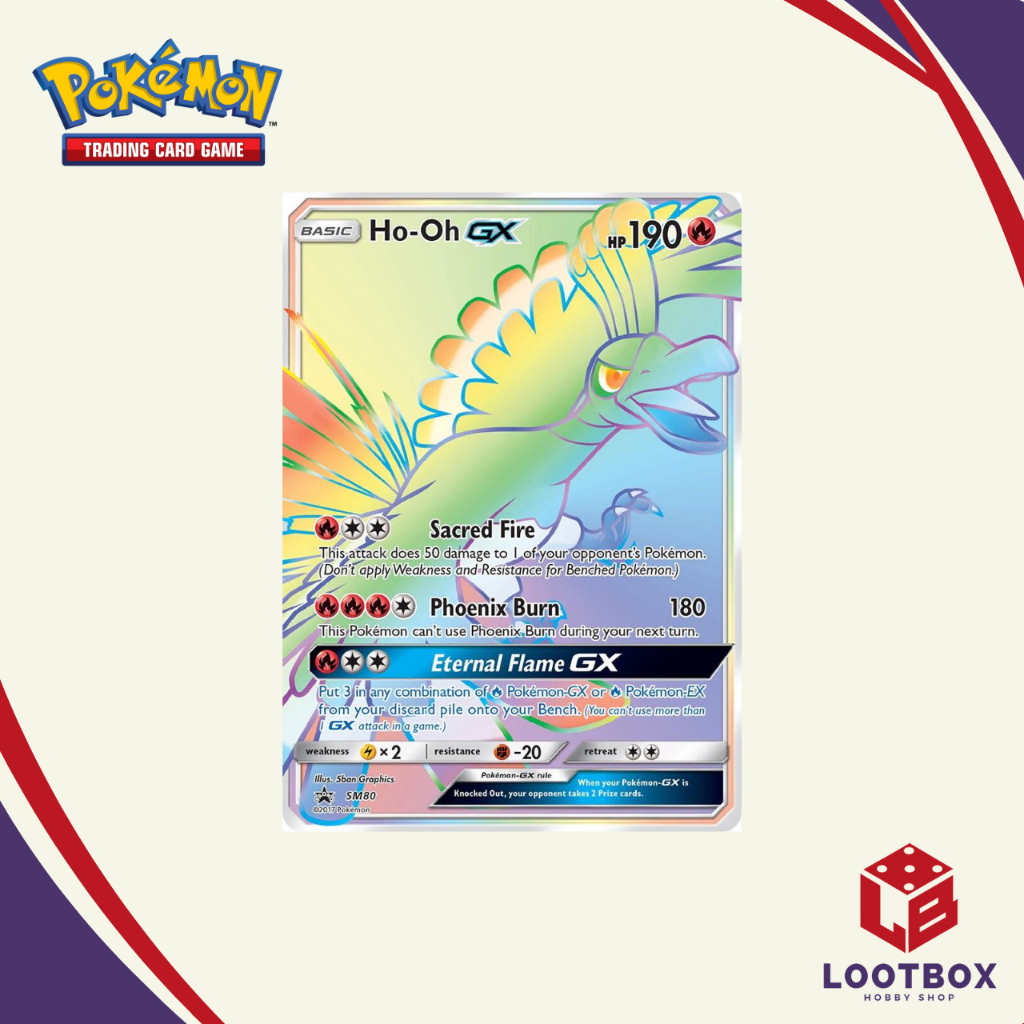 Pokemon Card Game HoOh GX (Promo) Sun & Moon Promos Shopee