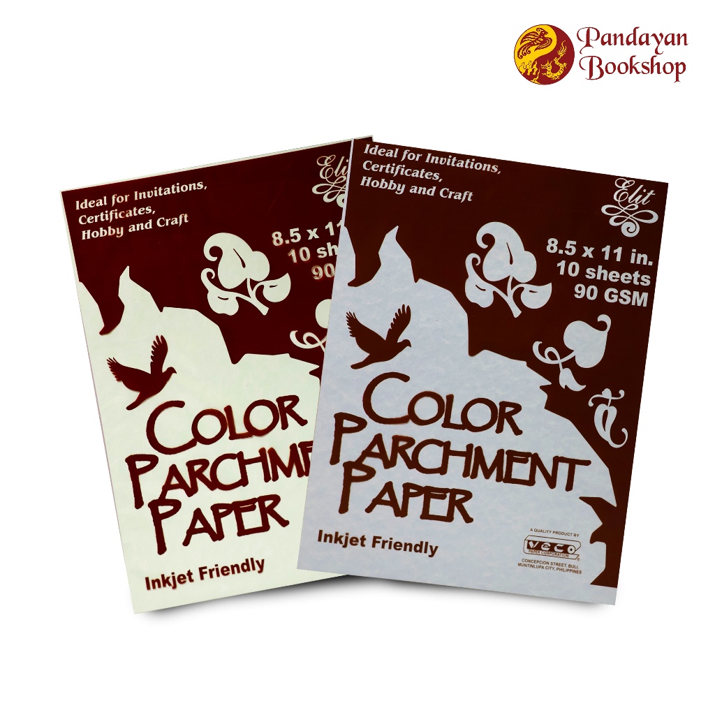 Elit Color Parchment Paper 90gsm 10's | Shopee Philippines