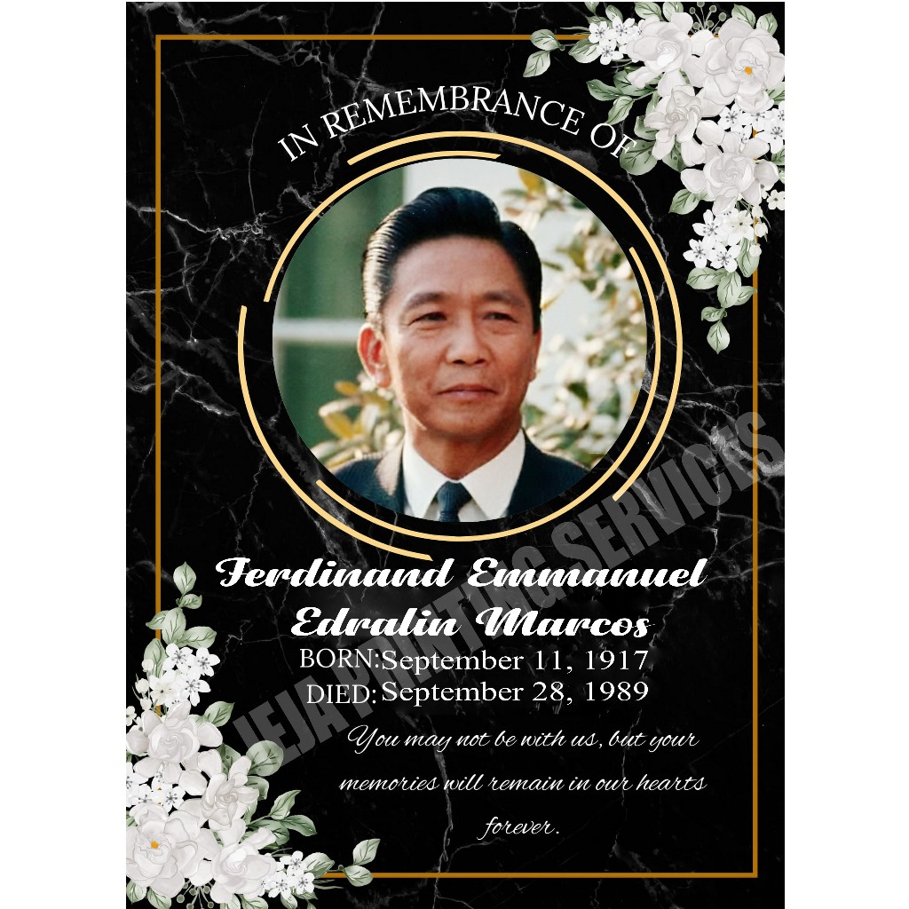 JEJA A4 Memorial Sintra Lapida for Undas/Commemorative Display for ...
