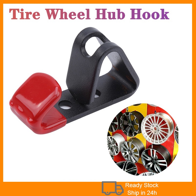 Metal Tire Wheel Hub Hook Wheel Shop Display Stand Wall Mounted Racing ...