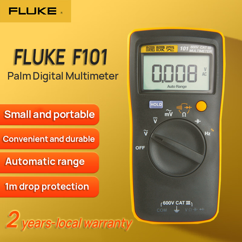 FLUKE Digital Multimeter F101 Portable Pocket Digital Mini Multimeter