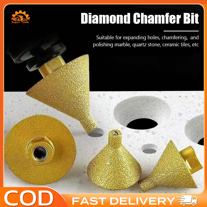 Diamond Chamfer Router Bits Dia 38mm/50mm Milling Tile Cutter Marble ...