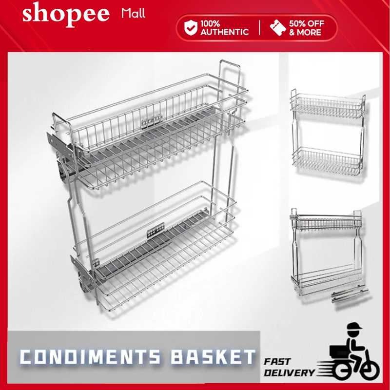 (Rapid delivery)Condiments Pull out basket 23 layer 304 stainless