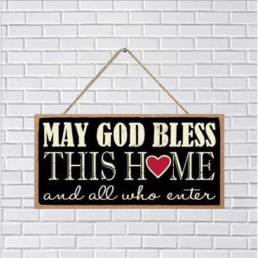 Bible Verse Door Signage Wooden Handicraft Pendant and Windows Wall ...
