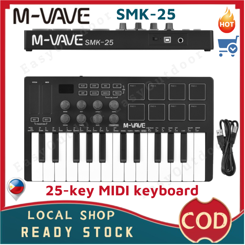 MVAVE 25Key MIDI Control Keyboard Mini Portable USB Keyboard MIDI
