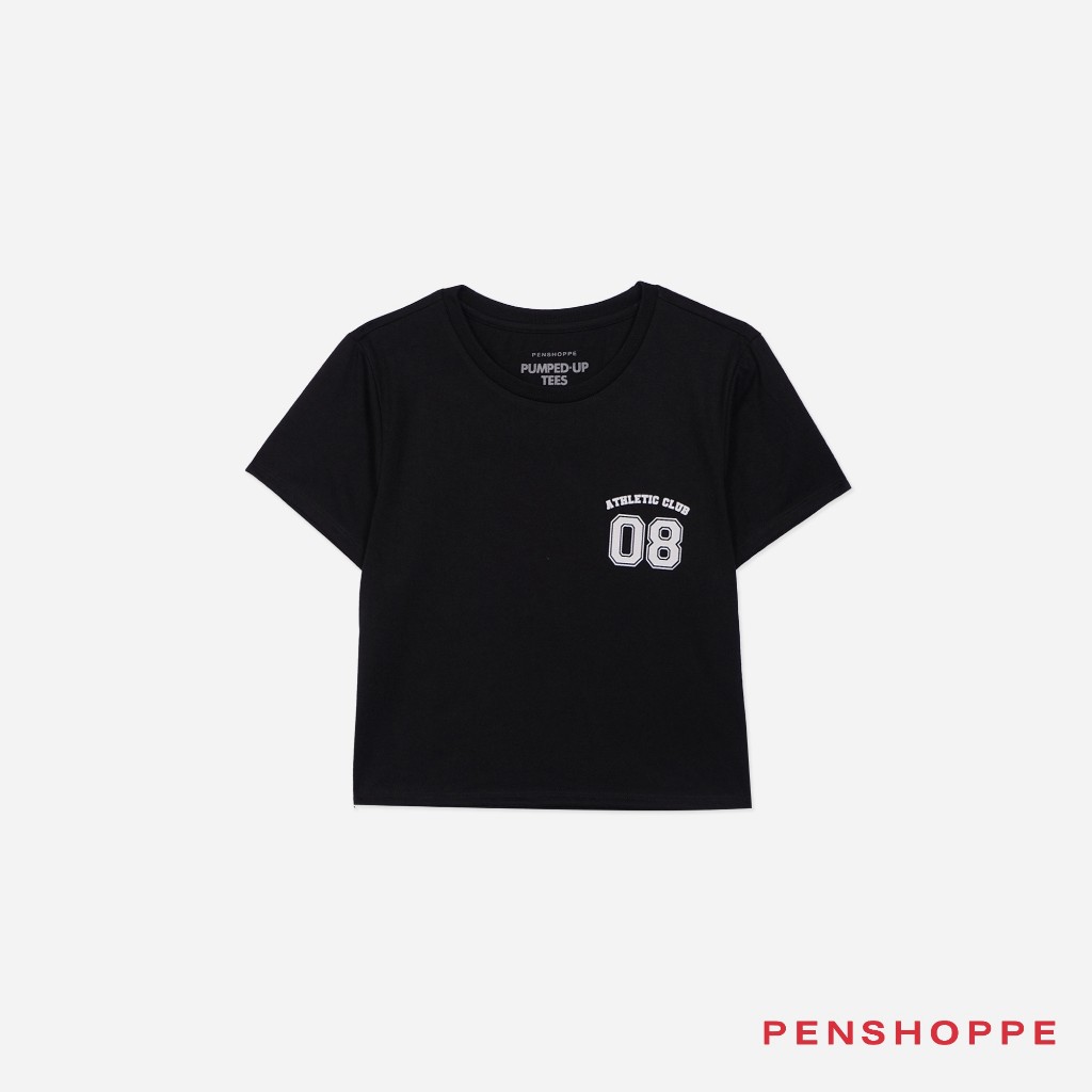 Penshoppe Basic Black T Shirt Penshoppe Relaxed Fit Crew Neck T