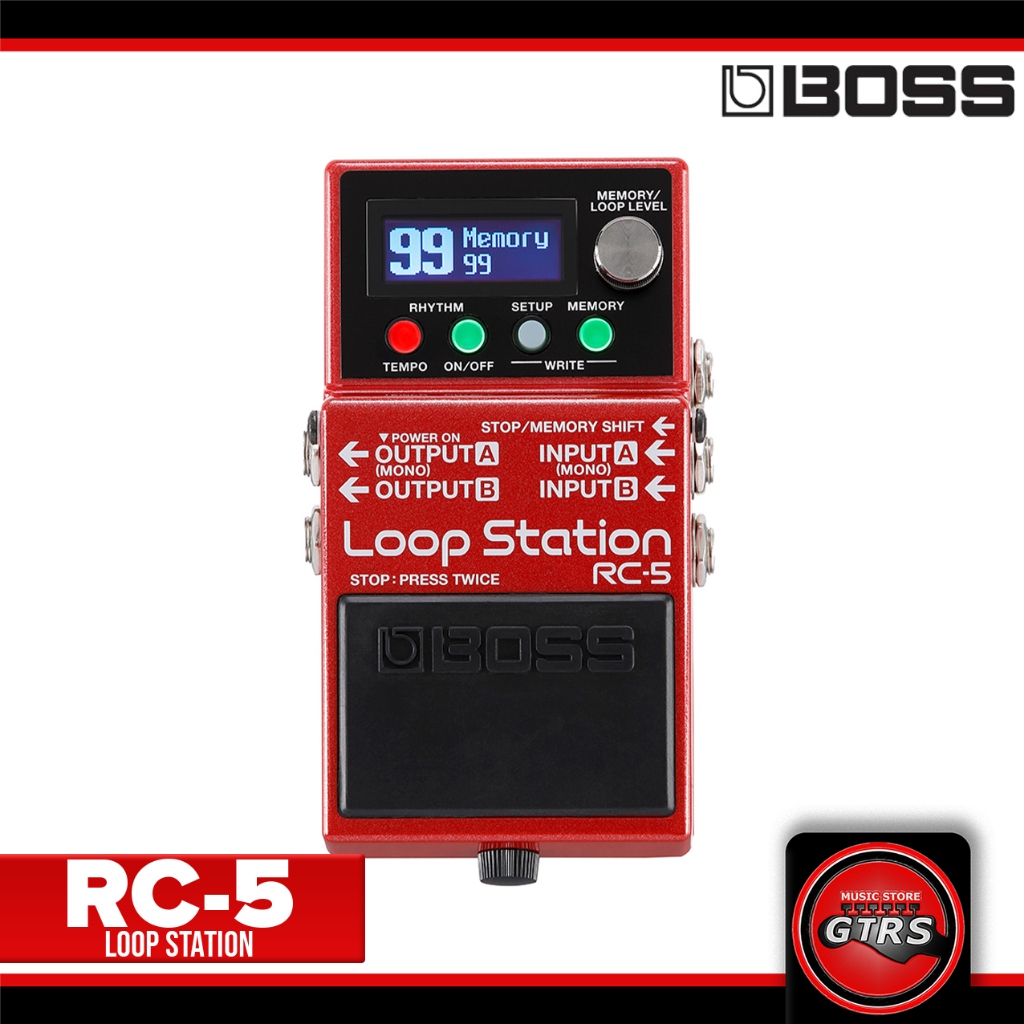 BOSS RC-5 Loop Station + Câble Fender Deluxe - Combo Looper Pro & Câble Guitare Qualité