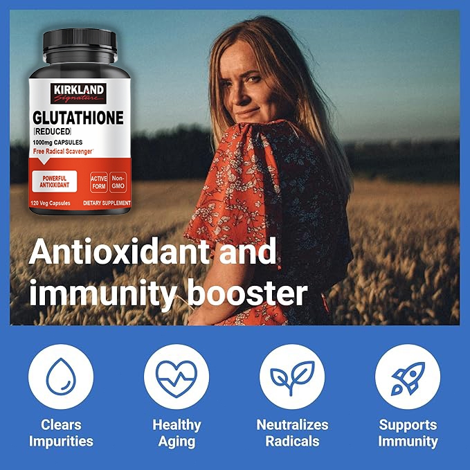 kirkland glutathione Kirkland Glutathione (Reduced) Capsule Antioxidant and Anti-aging Remove  Melanin