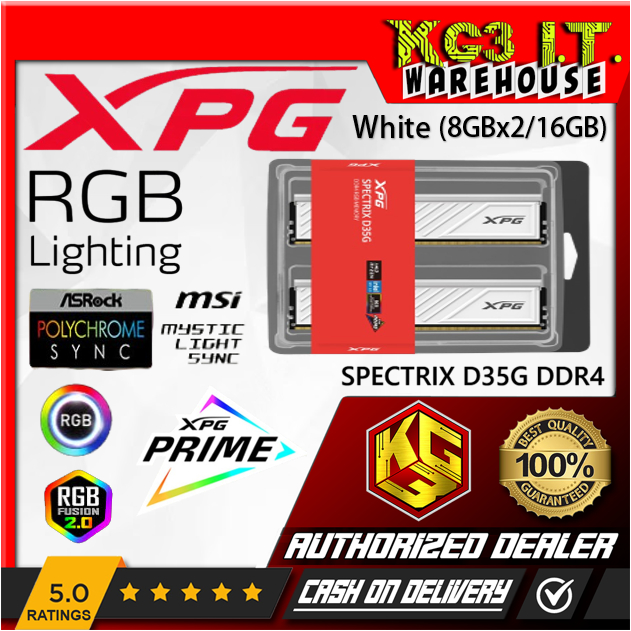 Adata XPG 2x8GB 16GB DDR4 RGB Memory Module Spectrix D45G, U-DIMM ...