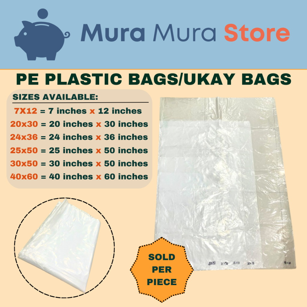 PE PLASTIC BIG LARGE STORAGE BAG Ukay Plastic Bag Supot | Shopee ...