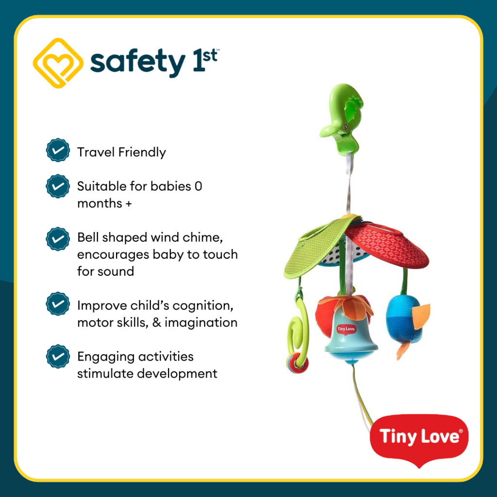 Safety 1st Pack & Go Mini Mobile - Meadow Days Tiny Love, Baby/Toddler ...