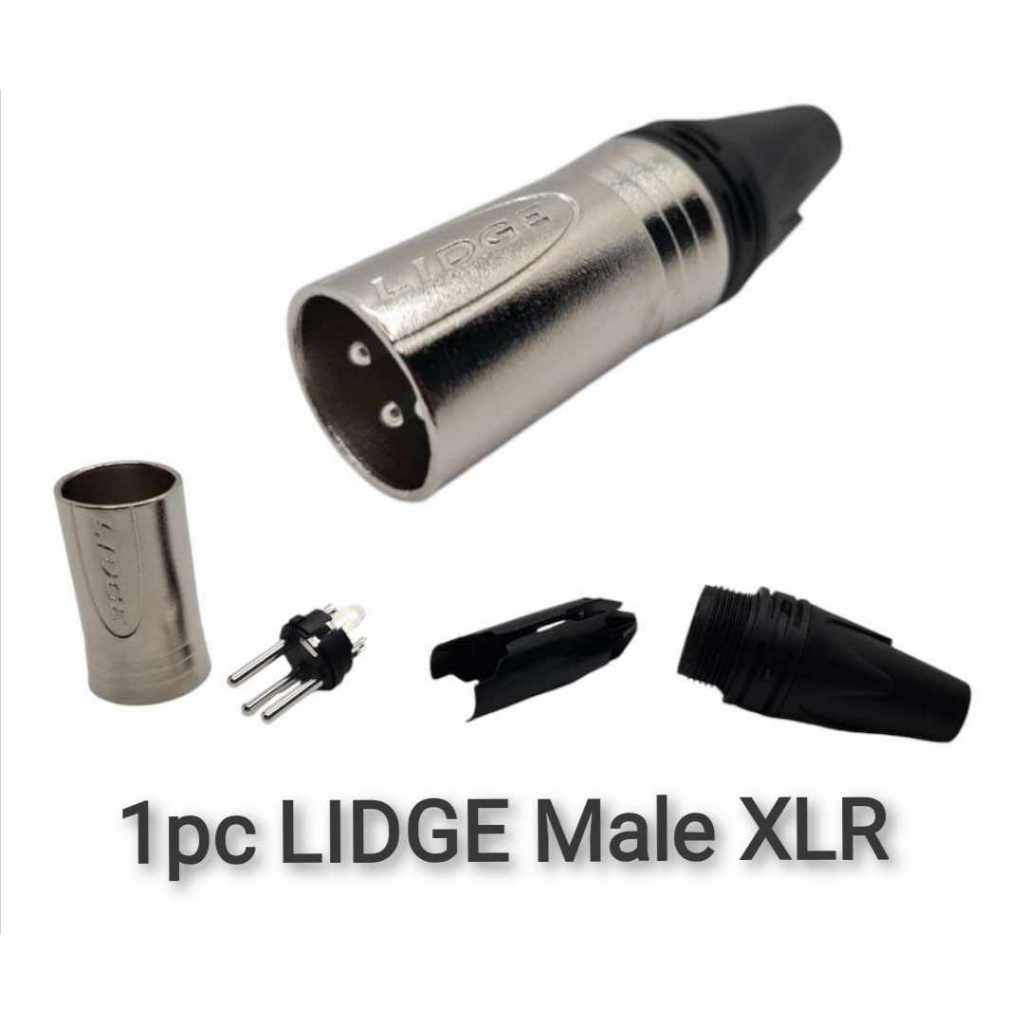 LIDGE Male XLR Connector (1 pc) | Shopee Philippines