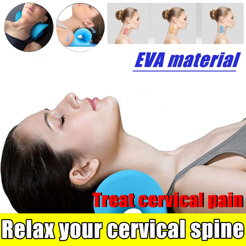 Cervical spine pillow to relieve cervical spine stretching cervical