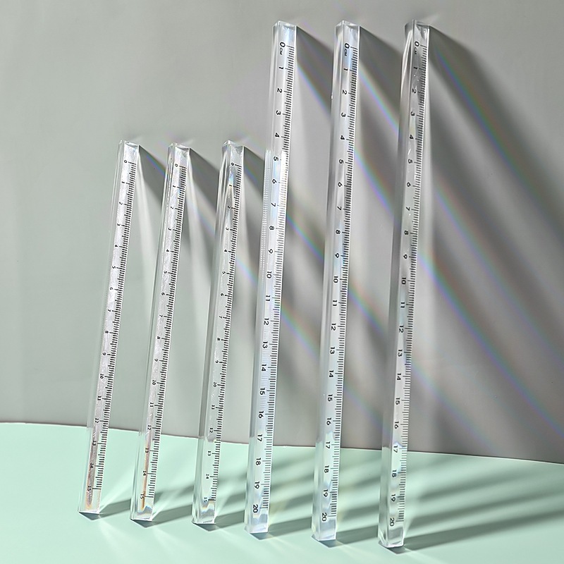 Save A Lot Minimalist Prism Drawing Ruler Transparent Triangular Ruler ...