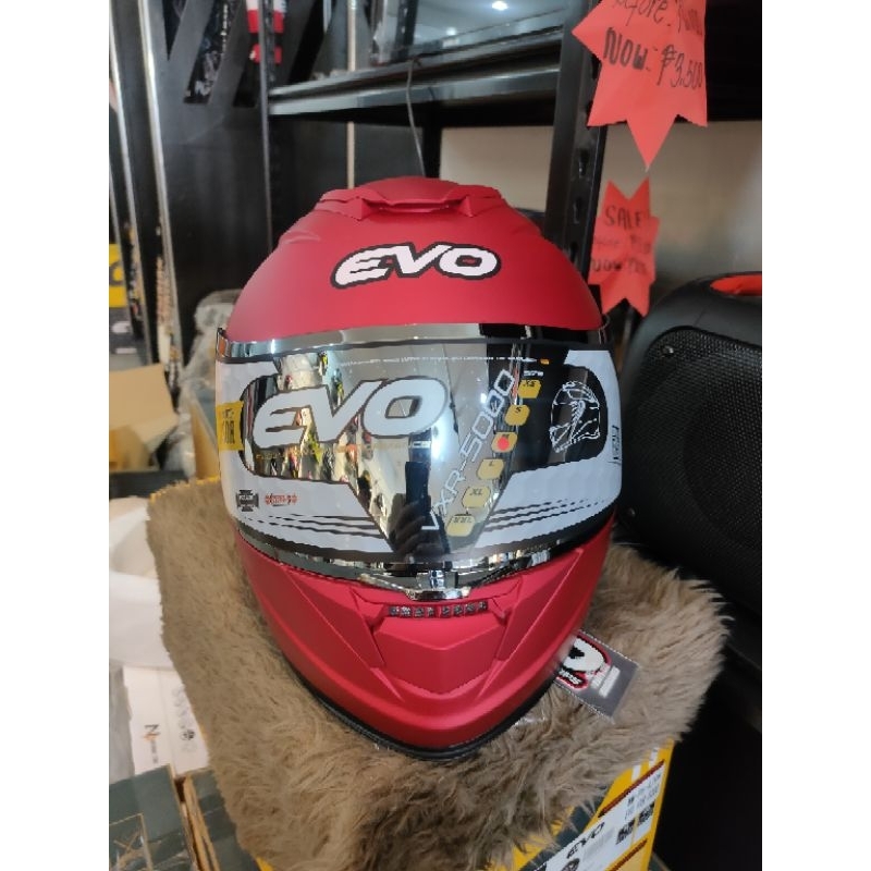 EVO VXR 5000 MODULAR HELMET (M. RED) with EXTRA LENS and FREEBIES