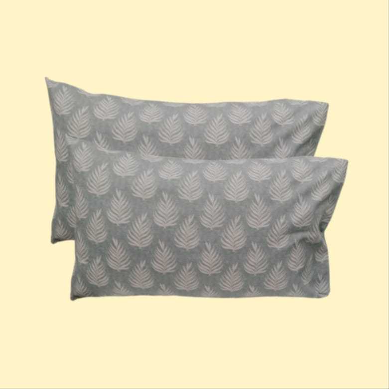 2pieces Leaf Design Standard size Premium Pillowcases G3 Shopee