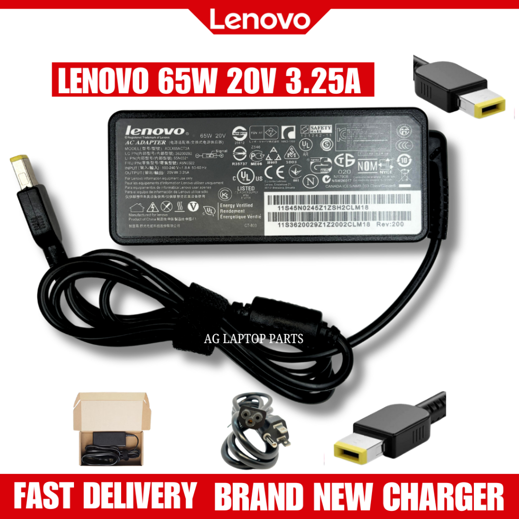 Lenovo 20V 3.25A USB AC Laptop Charger for G40 G4030 G4045 G4070 G40