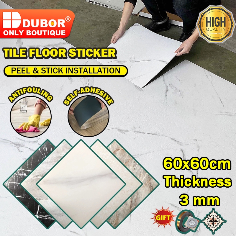 【COD】Vinyl tile floor sticker 60x60 Self Adhesive waterproof tiles for