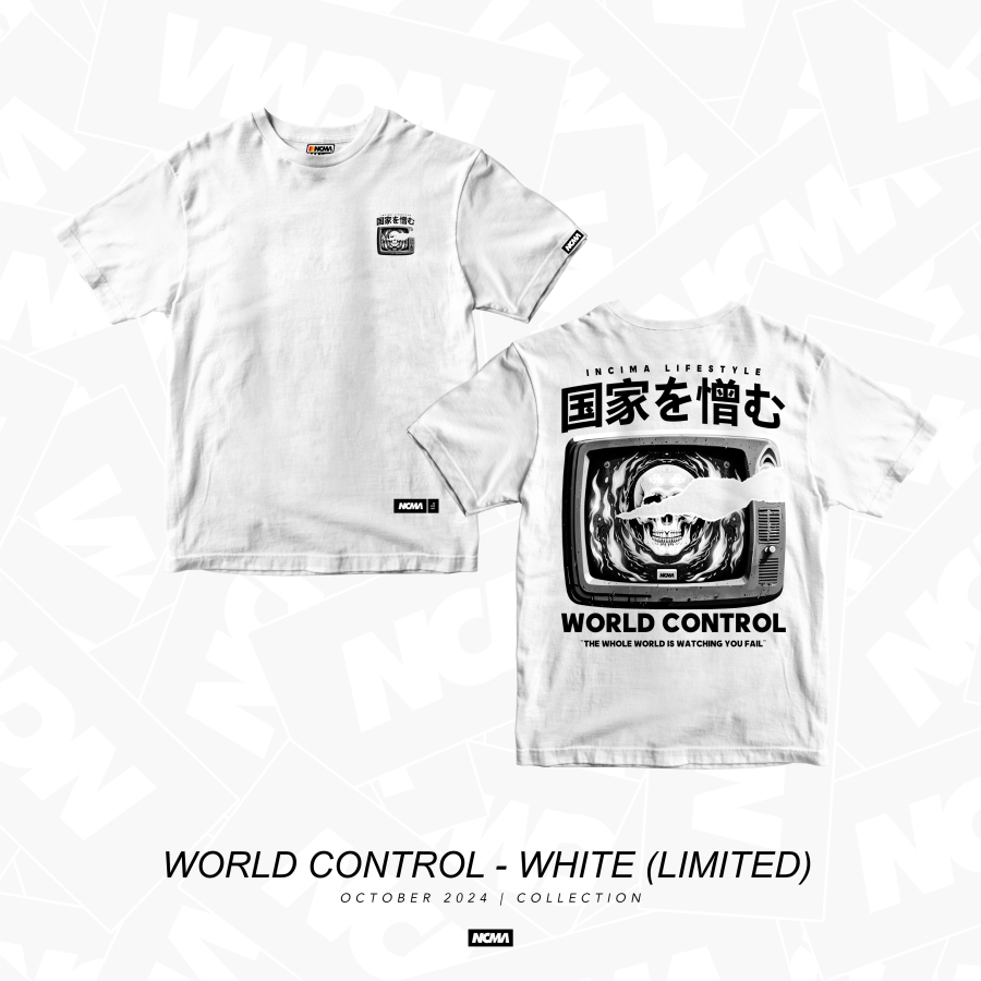 TEAM INCIMA - WORLD CONTROL - TSHIRT (WHITE) | Shopee Philippines
