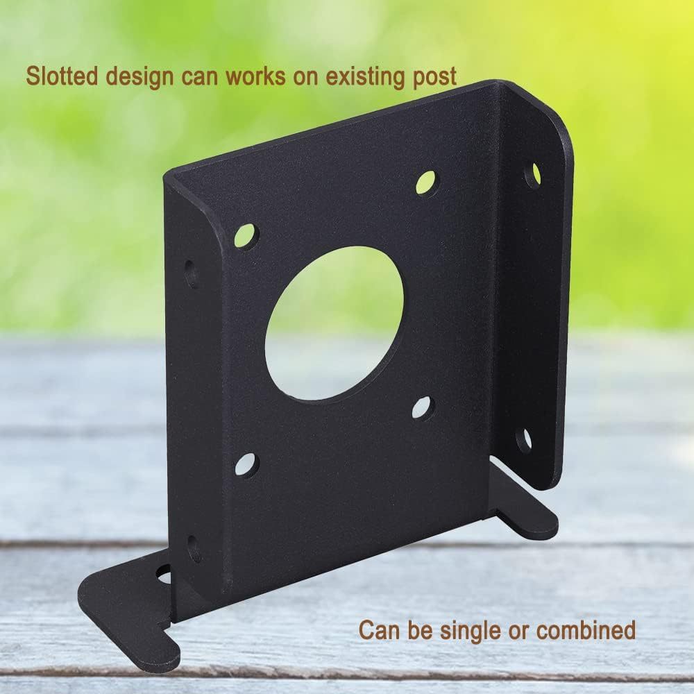 Iron Angle Brackets for Heavy-Duty Wood Fences Pergola and Deck Railing ...