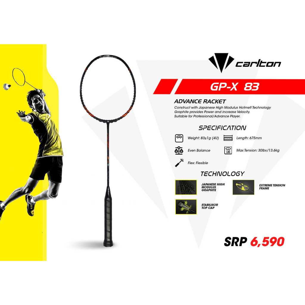 Carlton GP-X 83 Badminton Racket | Shopee Philippines