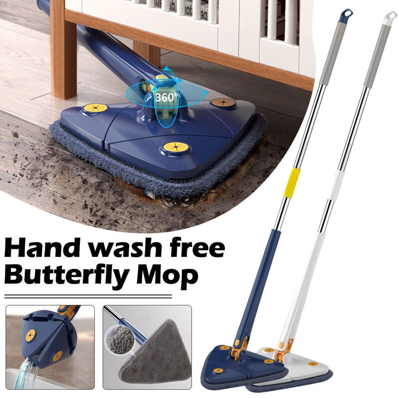 MHS Cleaning Wipe Wet Dry Wall Tiles Glass Squeezing 360° Rotatable ...