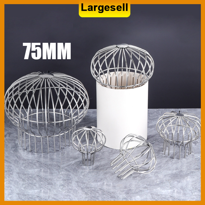 75mm Stainless Steel Roof Gutter Strainer Rooftop Terrace Outdoor