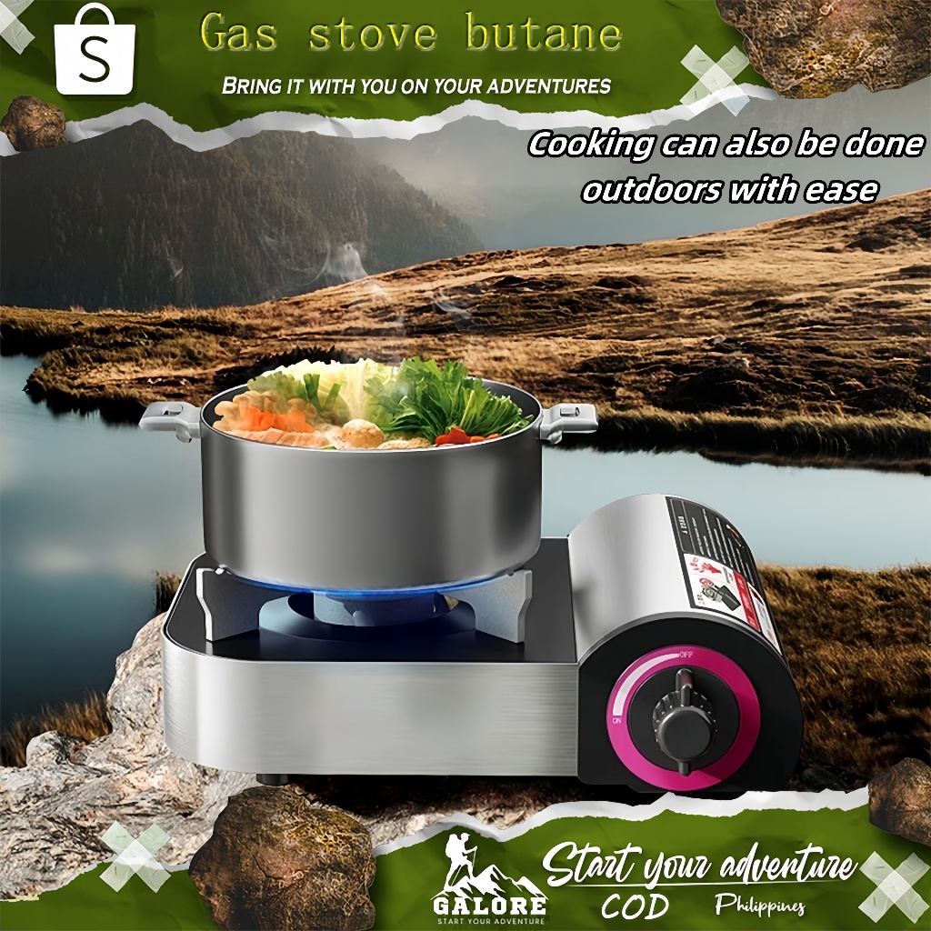 Original Portable Gas Butane Gas Stove Hobs outdoor Camping Stove Mini