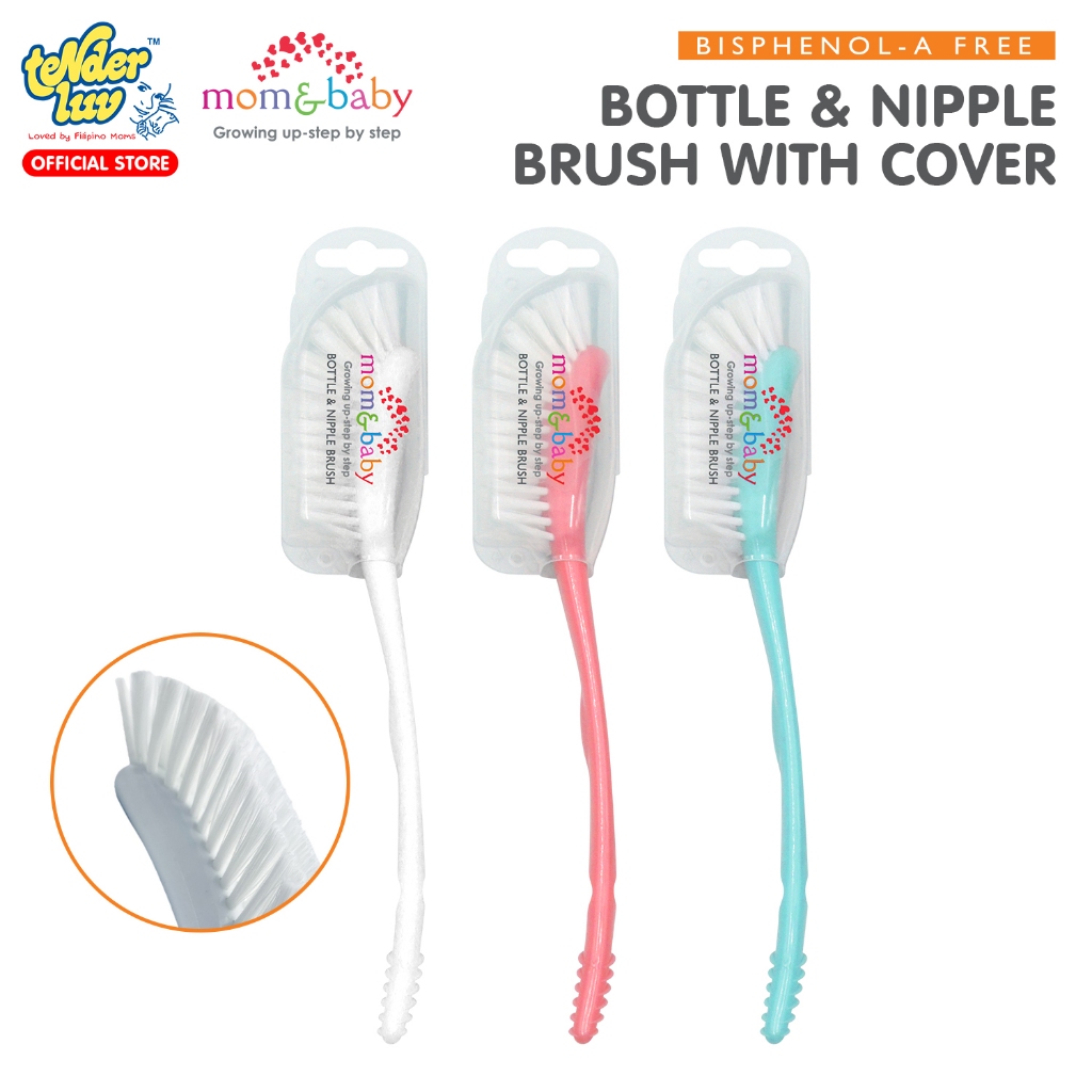 Babyhug 2 In 1 Bottle & Nipple Cleaning Brush - Blue
