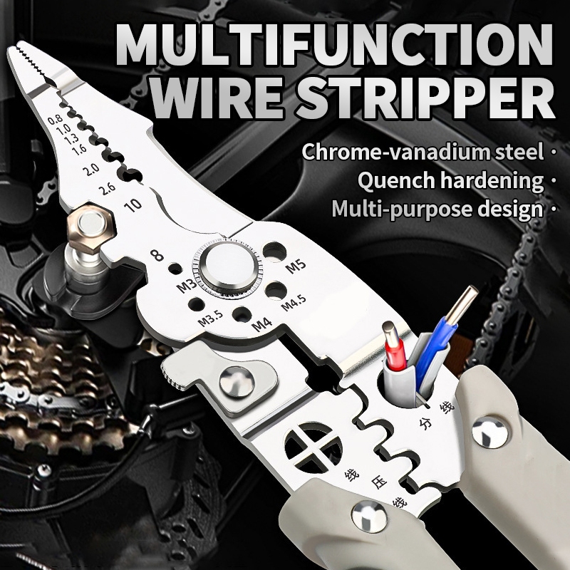 22 In 1 Wire Cutter 9-inch Wire Stripper/wire crimping tool Multi ...